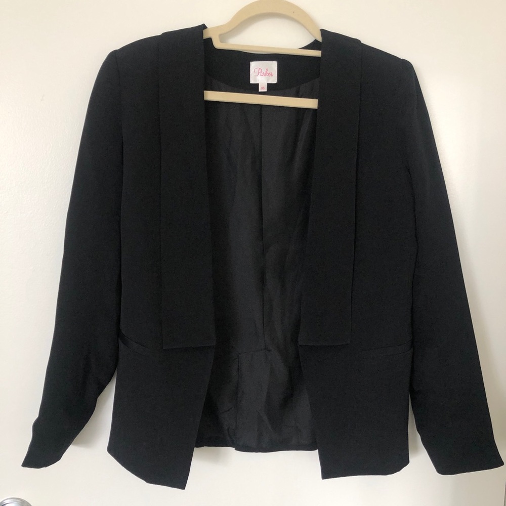 Black Silk Parker Blazer